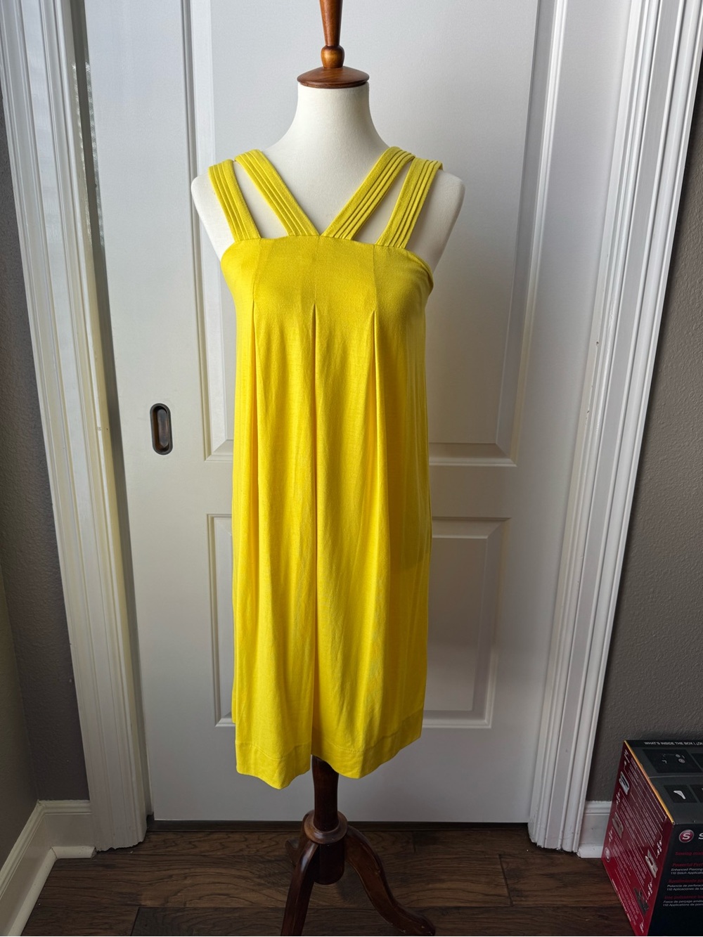 Elle Bright Yellow Strappy Dress